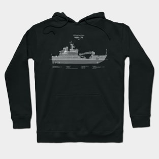 Willow wlb-202 United States Coast Guard Cutter - ABD Hoodie